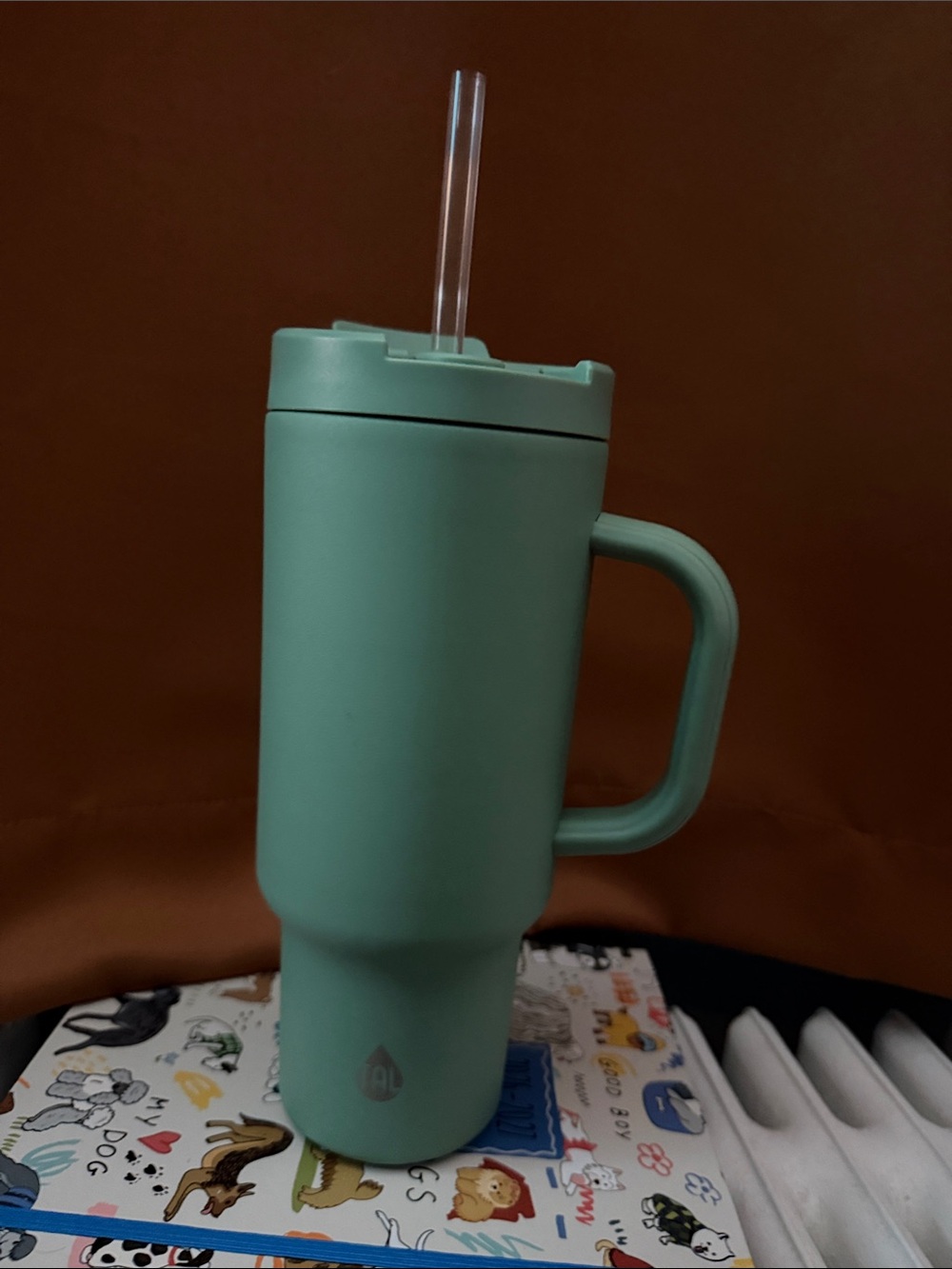Tal 40oz Mint Green Insulated Travel Mug with Handle and Straw